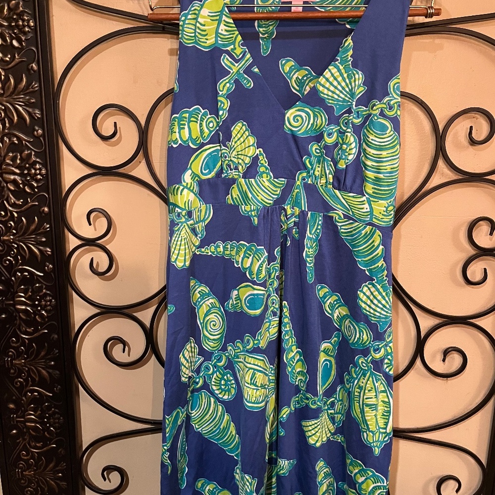 Lilly Pulitzer Royal Sleeveless Seashell Dress